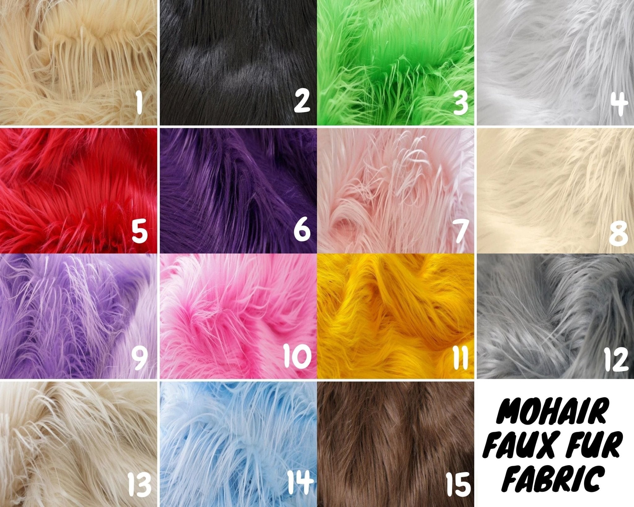 Mohair Faux Fur Fabric By The Roll (20 Yards) 4 Inch PileICE FABRICSICE FABRICSBlackBy The Roll (60" Wide)Mohair Faux Fur Fabric By The Roll (20 Yards) 4 Inch Pile ICE FABRICS