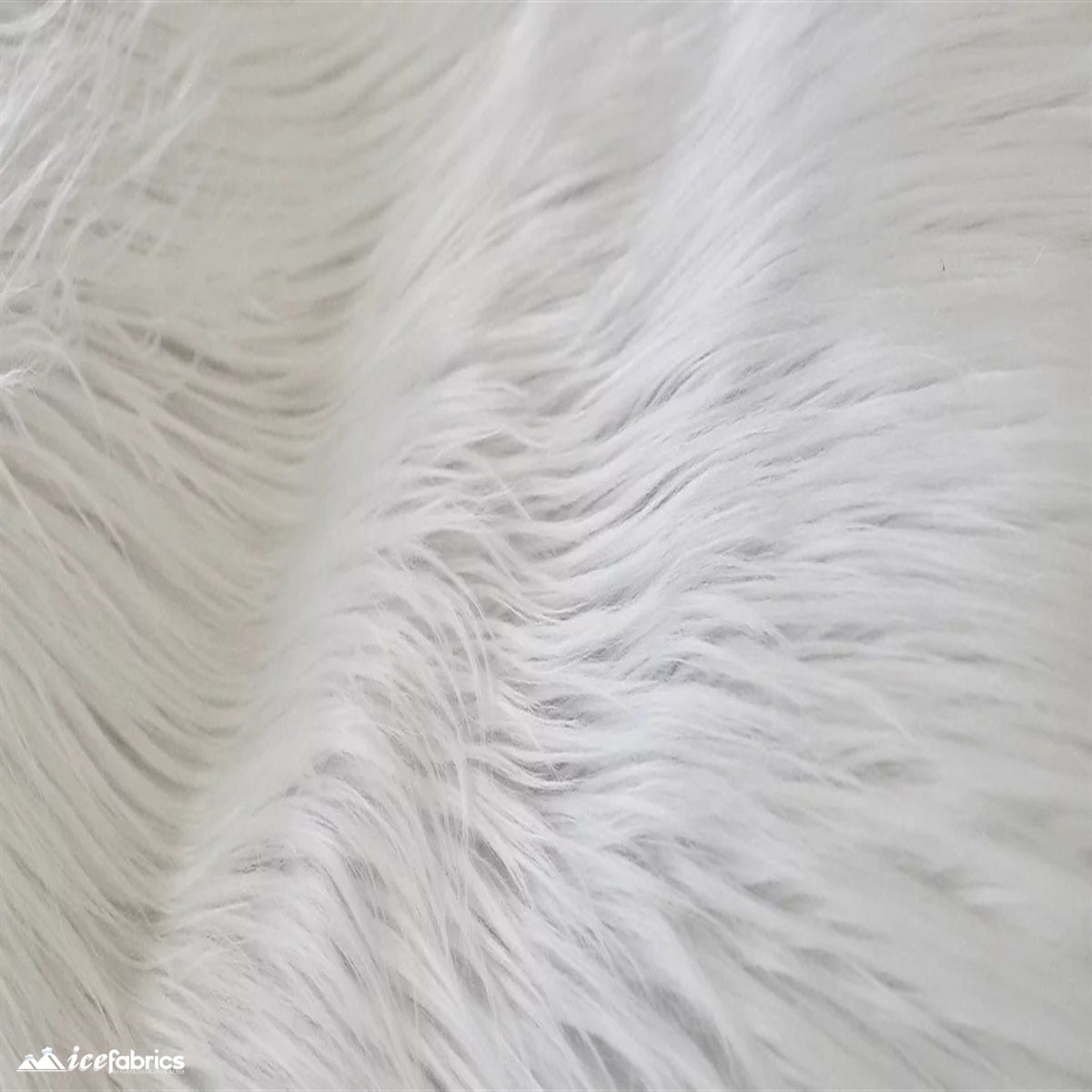 Snow Cat White Faux Fur Fabric by the Yard or Meter