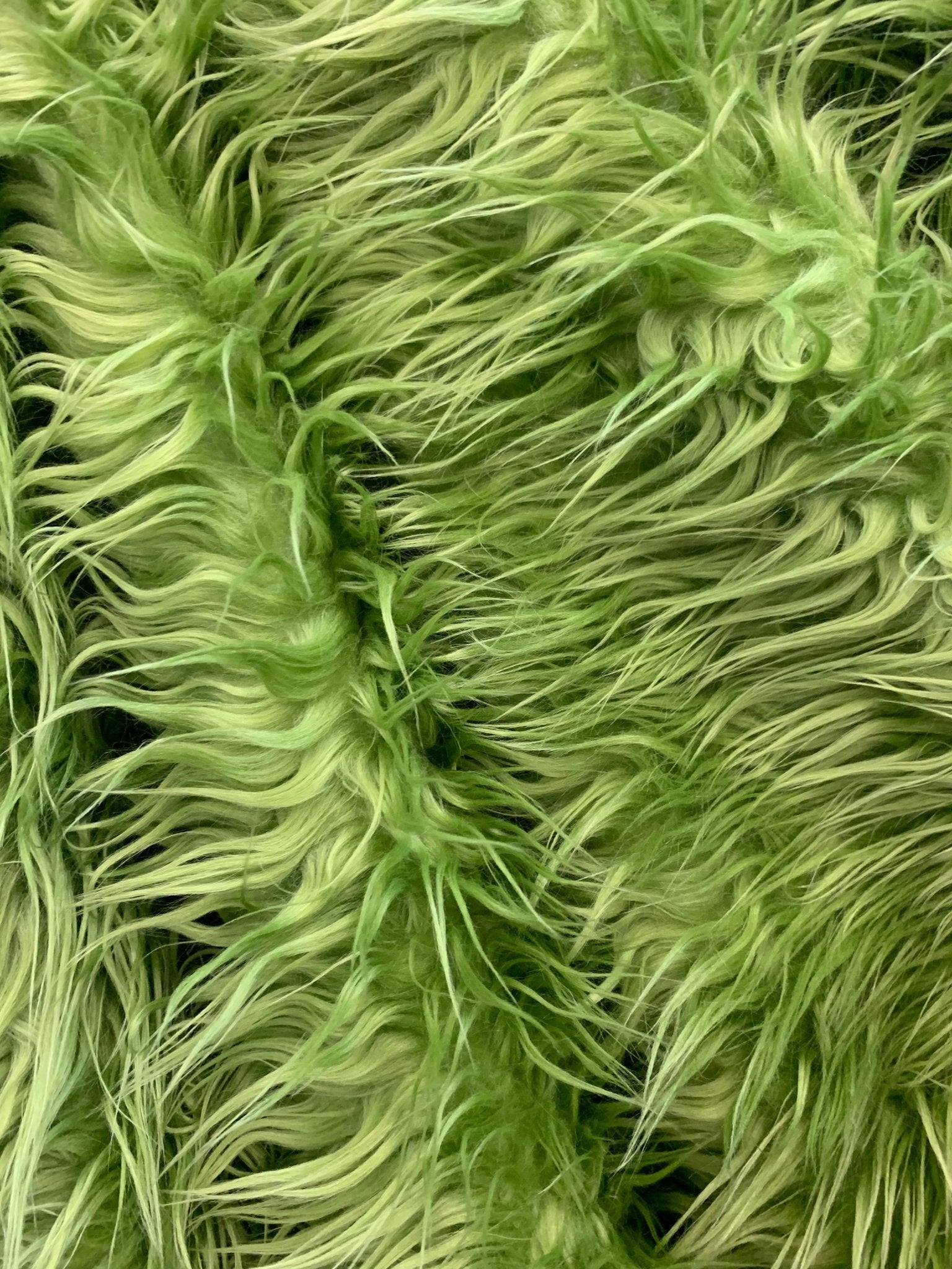 Mongolian Long Pile Fake Faux Fur Fabric Sold By The YardICEFABRICICE FABRICSLime GreenBy The Yard (60 inches Wide)Mongolian Long Pile Fake Faux Fur Fabric Sold By The Yard ICEFABRIC