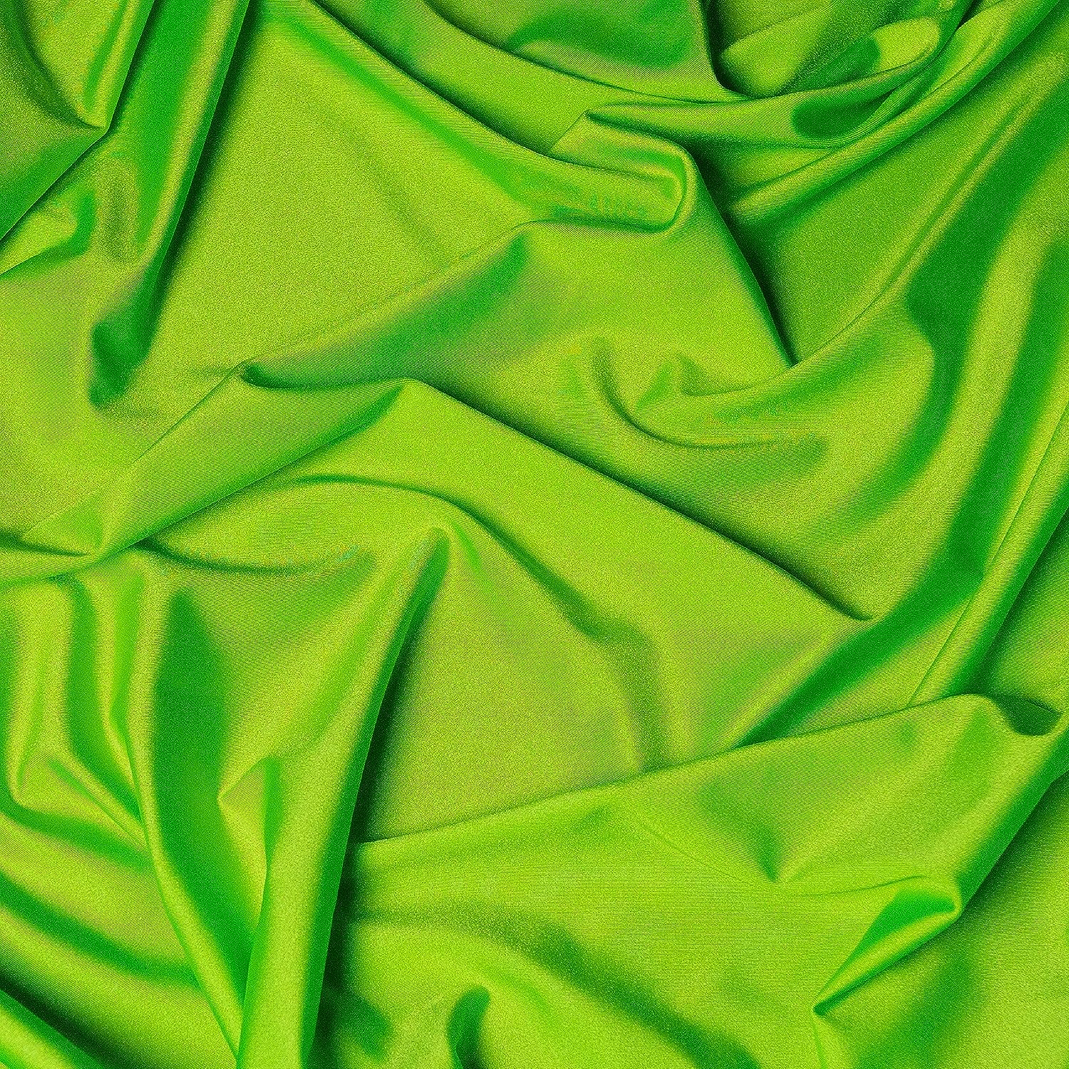 Neon Green Luxury Nylon Spandex Fabric By The YardICE FABRICSICE FABRICSBy The Yard (58" Width)Neon Green Luxury Nylon Spandex Fabric By The Yard ICE FABRICS