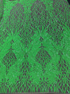Neon Green On Nude Mesh