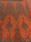Neon Orange on Nude Mesh _ Iridescent Fabric _ Stretch Sequins Fabric _ Mesh Lace