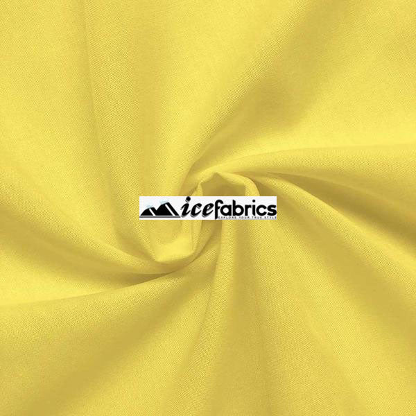 Neon Yellow Poly Cotton Fabric By The Yard (Broadcloth)Cotton FabricICEFABRICICE FABRICSBy The Yard (58" Wide)Neon Yellow Poly Cotton Fabric By The Yard (Broadcloth) ICEFABRIC