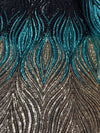 Black Gold Green On Black Mesh