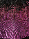 Fuchsia On Black Mesh