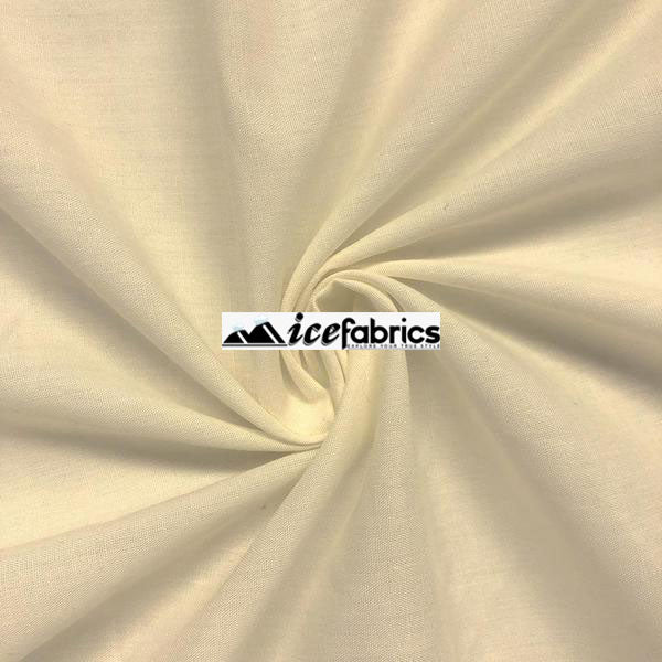 Off White Poly Cotton Fabric By The Yard (Broadcloth)Cotton FabricICEFABRICICE FABRICSBy The Yard (58" Wide)Off White Poly Cotton Fabric By The Yard (Broadcloth) ICEFABRIC