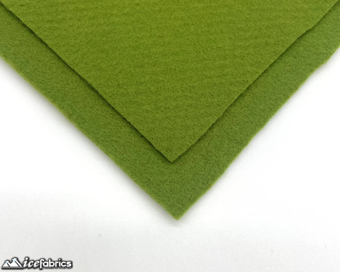 Olive Felt Material Acrylic Felt Material 1.6mm ThickICE FABRICSICE FABRICS4”X4”InchesOlive Felt Material Acrylic Felt Material 1.6mm Thick ICE FABRICS