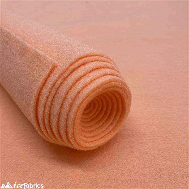 Peach Crafts Acrylic Felt Fabric | 72” Wide | 36” LongICE FABRICSICE FABRICSBy The Yard1.6mm ThickPeach Crafts Acrylic Felt Fabric | 72” Wide | 36” Long ICE FABRICS