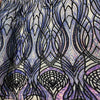 Purple Lilac On Nude Mesh
