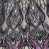 Lavender Purple On Nude Mesh