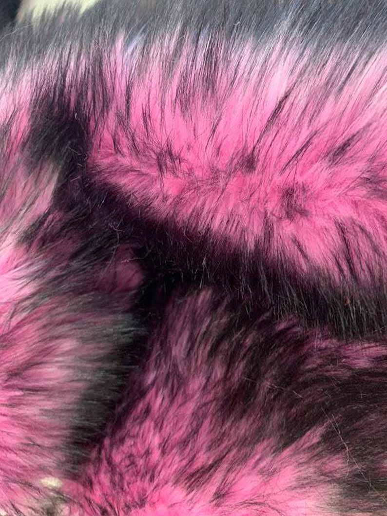 Pink Husky Faux Fur Fabric - Shaggy Fur Luxury FabricICE FABRICSICE FABRICSPink Husky Faux Fur Fabric - Shaggy Fur Luxury Fabric ICE FABRICS