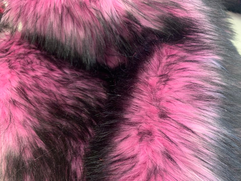 Pink Husky Faux Fur Fabric - Shaggy Fur Luxury FabricICE FABRICSICE FABRICSPink Husky Faux Fur Fabric - Shaggy Fur Luxury Fabric ICE FABRICS