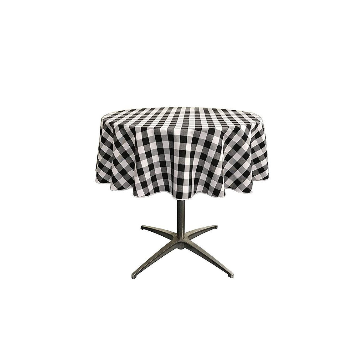 Poly Checkered Round Tablecloth, 51-Inch, Decoration, Parties Decor, Home Decor, Birthday Parties Table ClothesICE FABRICSICE FABRICSBlack/WhitePoly Checkered Round Tablecloth, 51-Inch, Decoration, Parties Decor, Home Decor, Birthday Parties Table Clothes ICE FABRICS