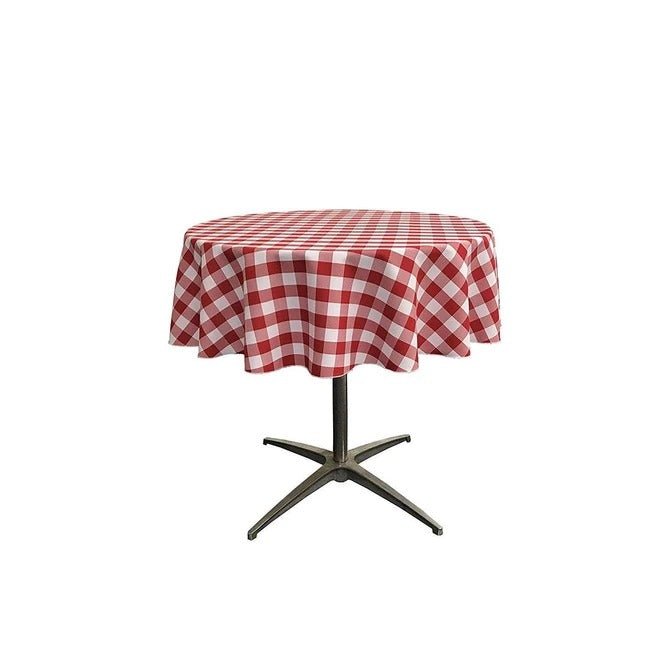 Poly Checkered Round Tablecloth, 51-Inch, Decoration, Parties Decor, Home Decor, Birthday Parties Table ClothesICE FABRICSICE FABRICSRed/WhitePoly Checkered Round Tablecloth, 51-Inch, Decoration, Parties Decor, Home Decor, Birthday Parties Table Clothes ICE FABRICS