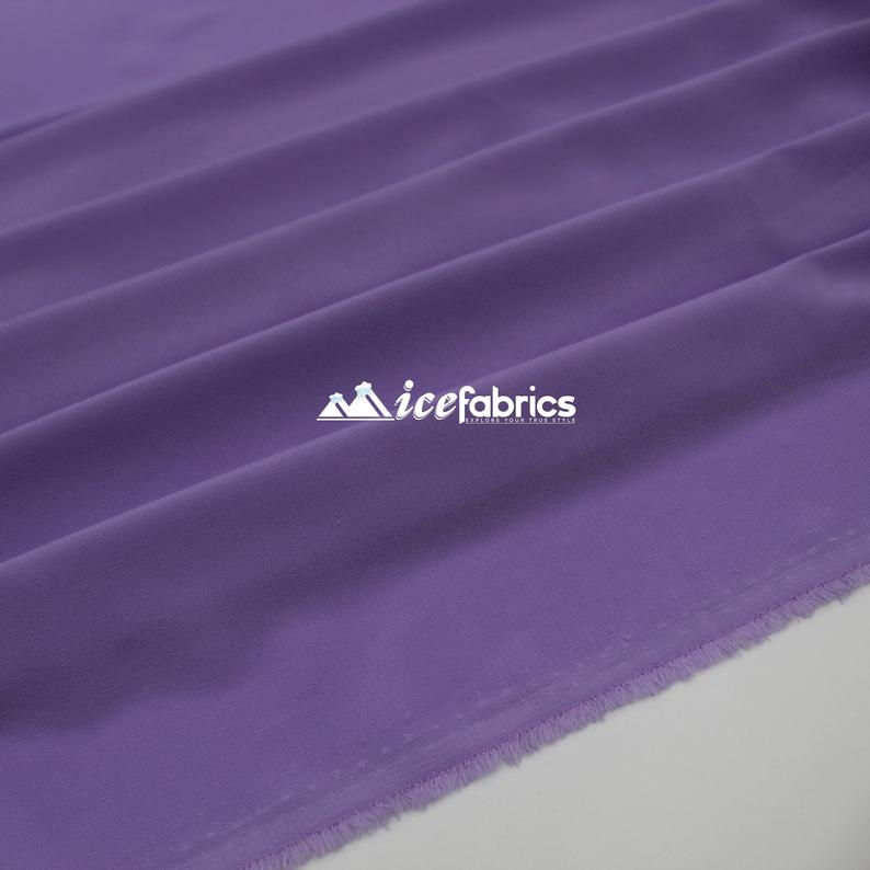Poly Chiffon Fabric By The Roll (25Yards) 30 Colors AvailableChiffon FabricICEFABRICICE FABRICSLavenderBy The Roll (60" Wide)Poly Chiffon Fabric By The Roll (25Yards) 30 Colors Available ICEFABRIC