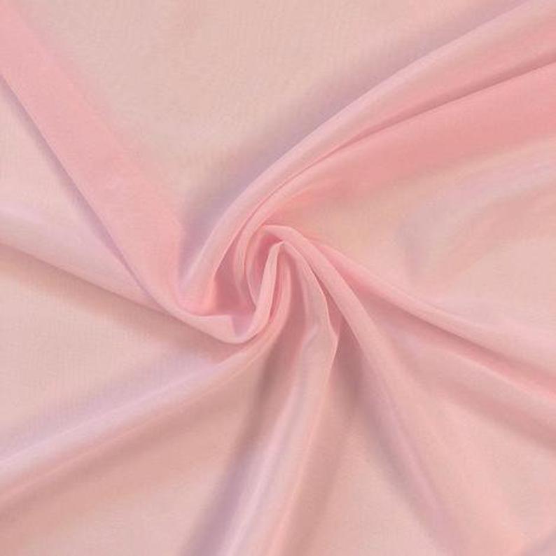 Poly Chiffon Fabric By The Roll (25Yards) 30 Colors AvailableChiffon FabricICEFABRICICE FABRICSPinkBy The Roll (60" Wide)Poly Chiffon Fabric By The Roll (25Yards) 30 Colors Available ICEFABRIC