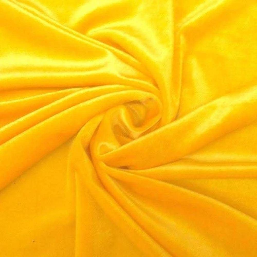 Polyester Stretch Velvet Fabric By The YardVelvet FabricICEFABRICICE FABRICS1YellowPolyester Stretch Velvet Fabric By The Yard ICEFABRIC