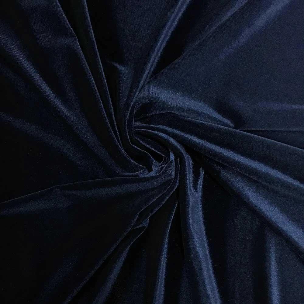 Polyester Stretch Velvet Fabric By The YardVelvet FabricICEFABRICICE FABRICS1Navy BluePolyester Stretch Velvet Fabric By The Yard ICEFABRIC