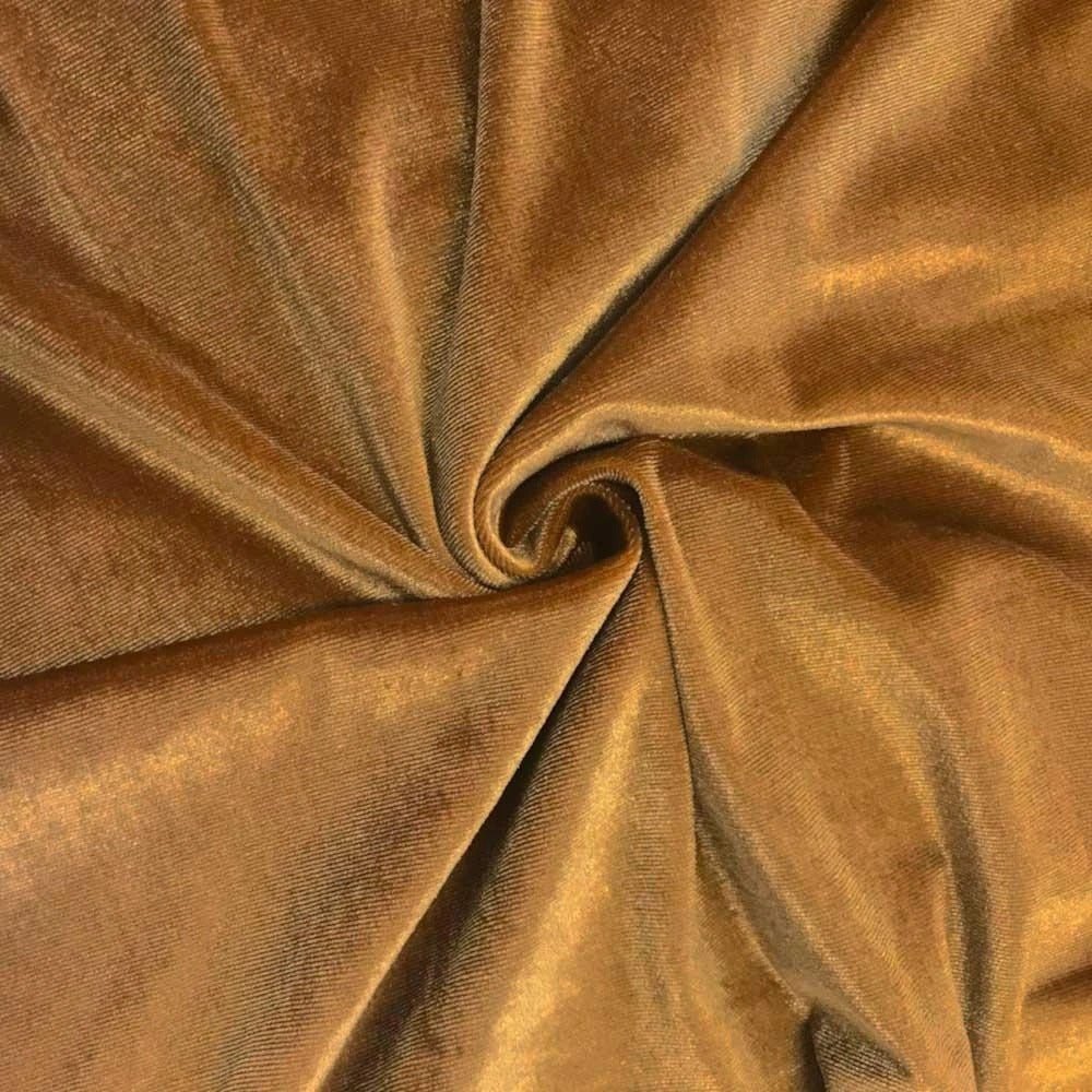 Polyester Stretch Velvet Fabric By The YardVelvet FabricICEFABRICICE FABRICS1COPPERPolyester Stretch Velvet Fabric By The Yard ICEFABRIC