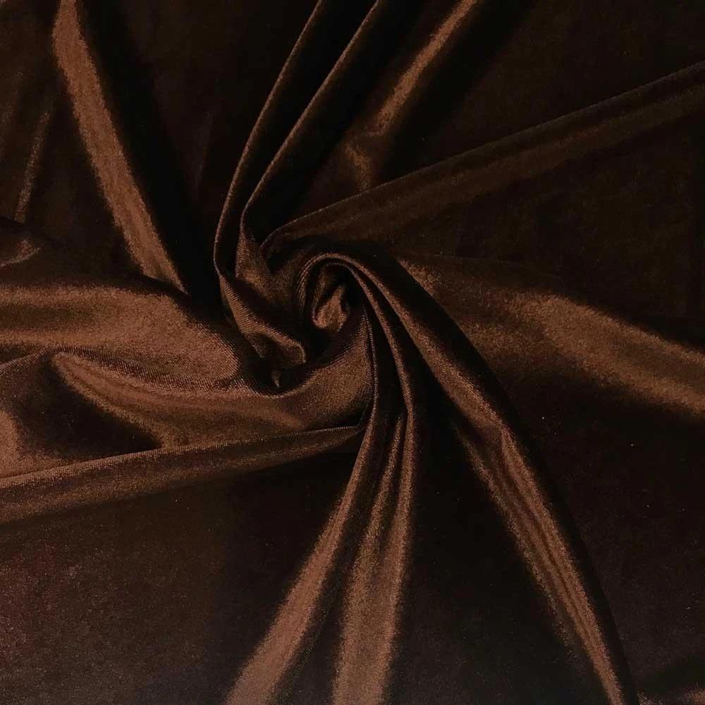 Polyester Stretch Velvet Fabric By The YardVelvet FabricICEFABRICICE FABRICS1BrownPolyester Stretch Velvet Fabric By The Yard ICEFABRIC