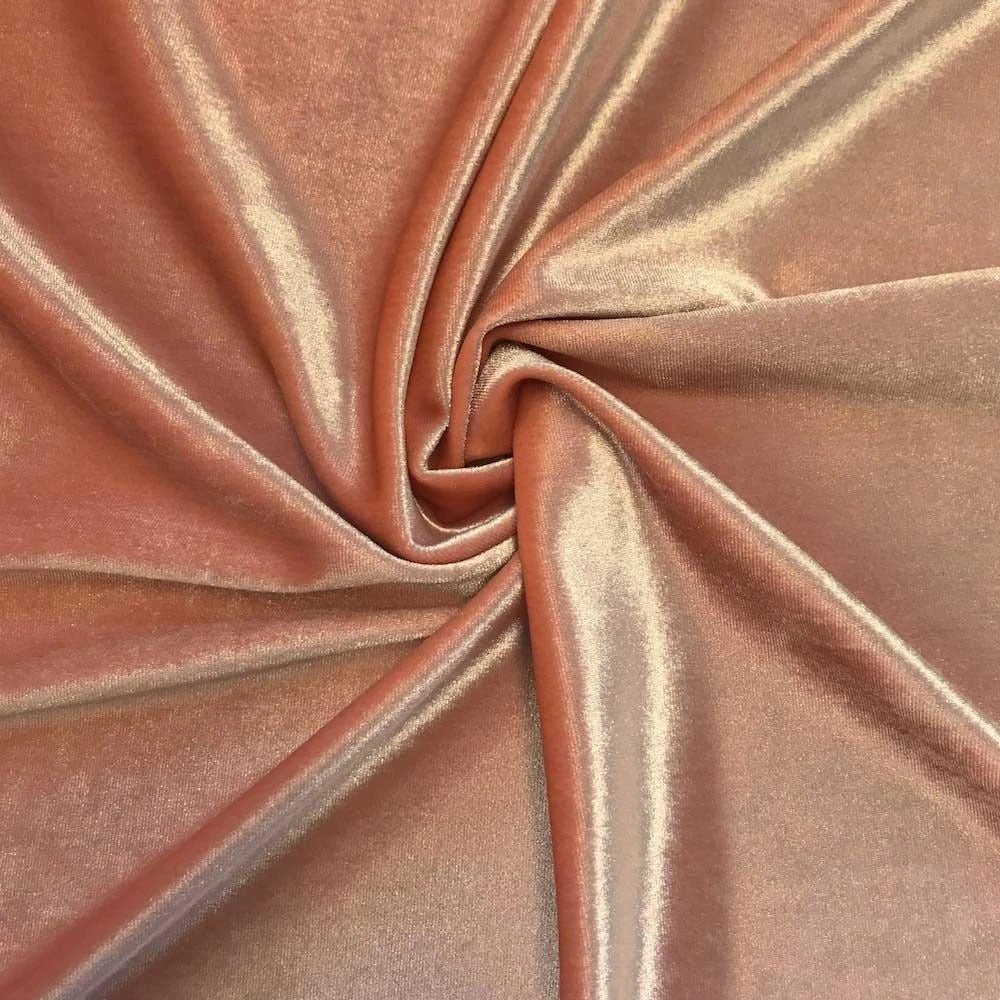 Polyester Stretch Velvet Fabric By The YardVelvet FabricICEFABRICICE FABRICS1PEACHPolyester Stretch Velvet Fabric By The Yard ICEFABRIC