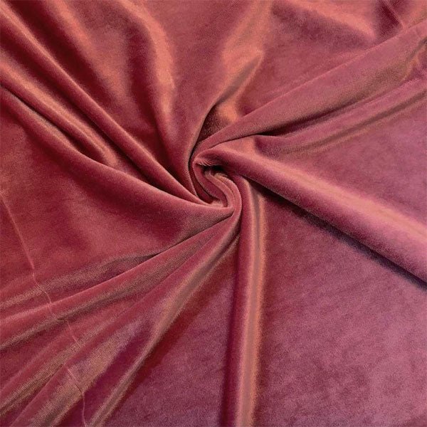 Polyester Stretch Velvet Fabric By The YardVelvet FabricICEFABRICICE FABRICS1DUSTY ROSEPolyester Stretch Velvet Fabric By The Yard ICEFABRIC