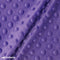 Purple Dimple Polka Dot Minky Fabric / Ultra Soft /