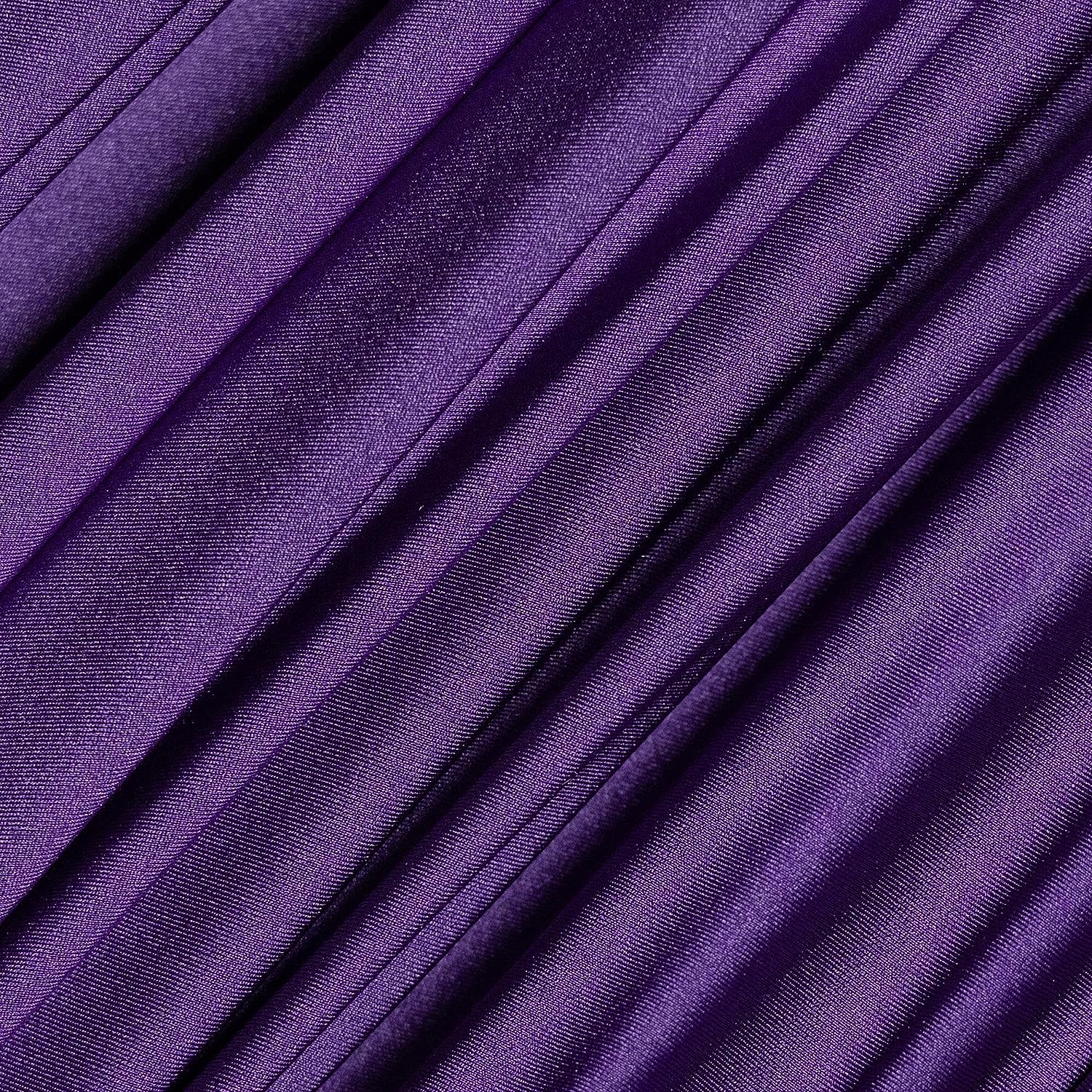 Purple Luxury Nylon Spandex Fabric By The YardICE FABRICSICE FABRICSBy The Yard (58" Width)Purple Luxury Nylon Spandex Fabric By The Yard ICE FABRICS