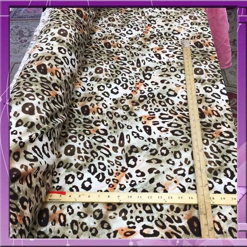 Rayon Challis Gorgeous Animal Cheetah Print Fabric 58 Inches Wide Soft Organic Lightweight FabricChallis FabricICEFABRICICE FABRICSRayon Challis Gorgeous Animal Cheetah Print Fabric 58 Inches Wide Soft Organic Lightweight Fabric ICEFABRIC