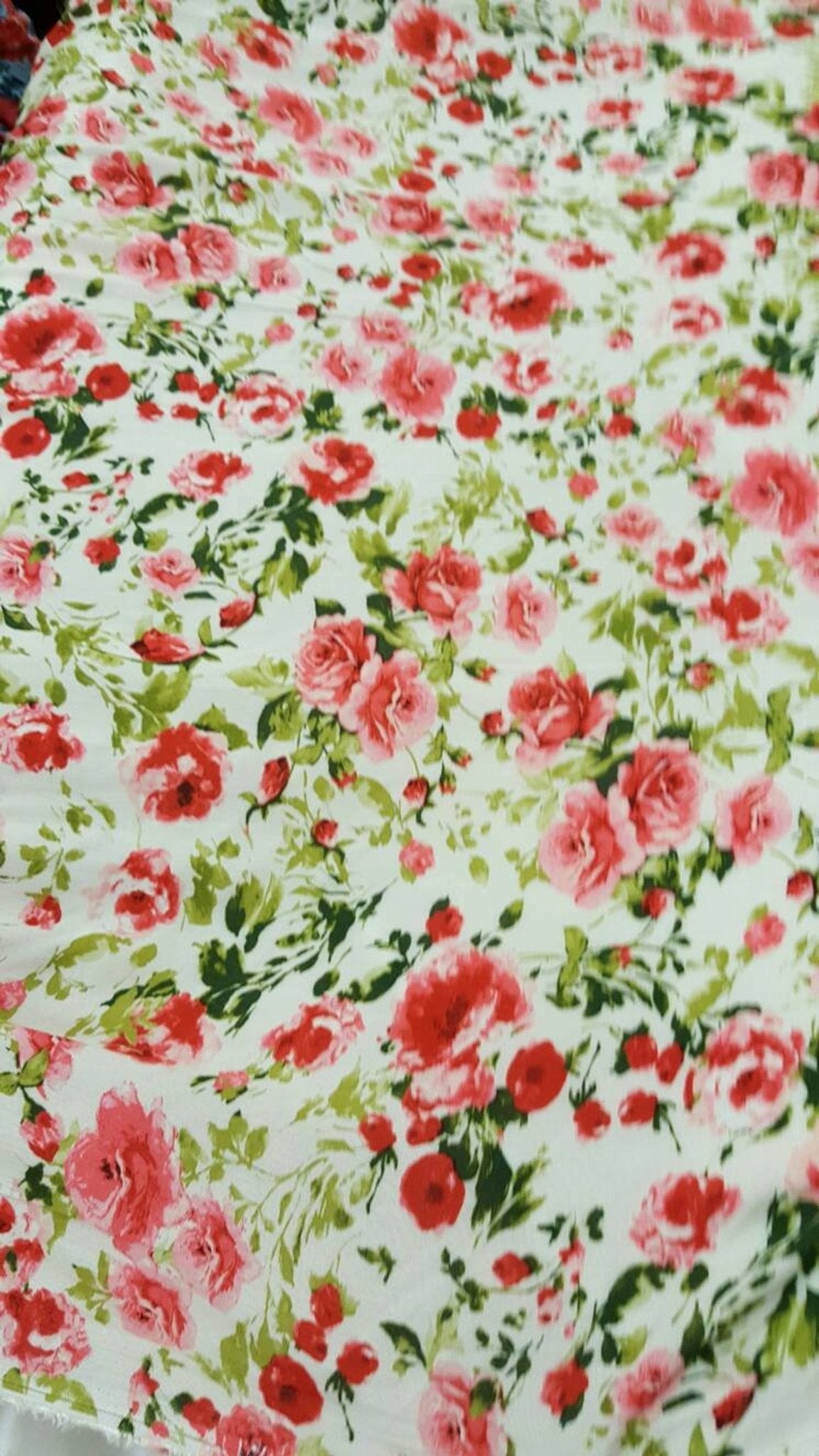 Rayon challis light pink and coral floral flowers off white background fabric sold by the yard crepe rayon flowy soft organic kids dressICE FABRICSICE FABRICS1Rayon challis light pink and coral floral flowers off white background fabric sold by the yard crepe rayon flowy soft organic kids dress ICE FABRICS