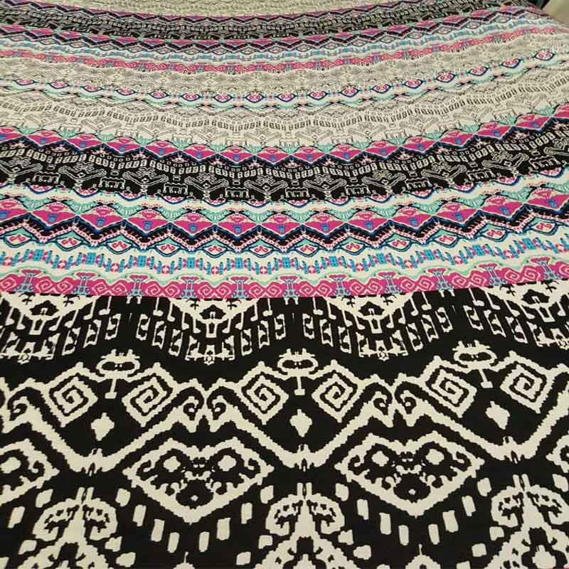 Rayon Challis Multicolor American Indian Geometric Pattern Soft and Flowy Fabric 58" WideICEFABRICICE FABRICSChallis FabricRayon Challis Multicolor American Indian Geometric Pattern Soft and Flowy Fabric 58" Wide ICEFABRIC