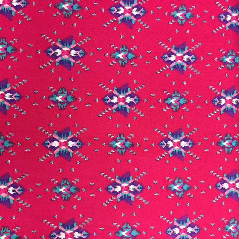 Rayon Challis Pink Native American Inspired Print Pink Purple Soft Flowy FabricICEFABRICICE FABRICSChallis FabricRayon Challis Pink Native American Inspired Print Pink Purple Soft Flowy Fabric ICEFABRIC