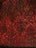 Red On Black Mesh _ Iridescent Fabric _ Stretch Sequins Fabric _ Mesh Lace