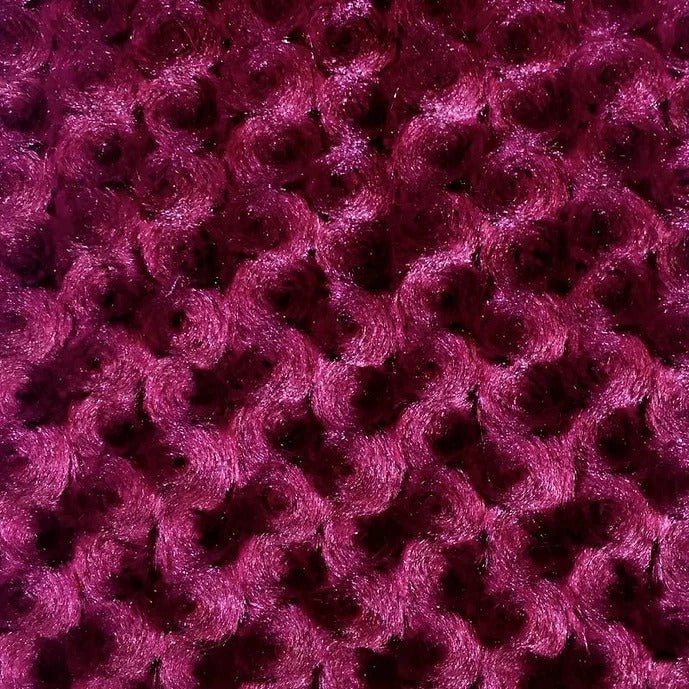 Rich Rose Rosette Floral Minky Fabric | Super Soft FabricICE FABRICSICE FABRICSRubyBy The Yard (60 inches Wide)Rich Rose Rosette Floral Minky Fabric | Super Soft Fabric ICE FABRICS