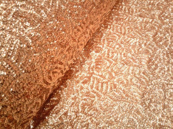 Rose Gold Scale Seaweed Stretch Sequin Mesh Fabric Decoration Fashion Dress Runners TableclothsICE FABRICSICE FABRICSRose Gold Scale Seaweed Stretch Sequin Mesh Fabric Decoration Fashion Dress Runners Tablecloths ICE FABRICS