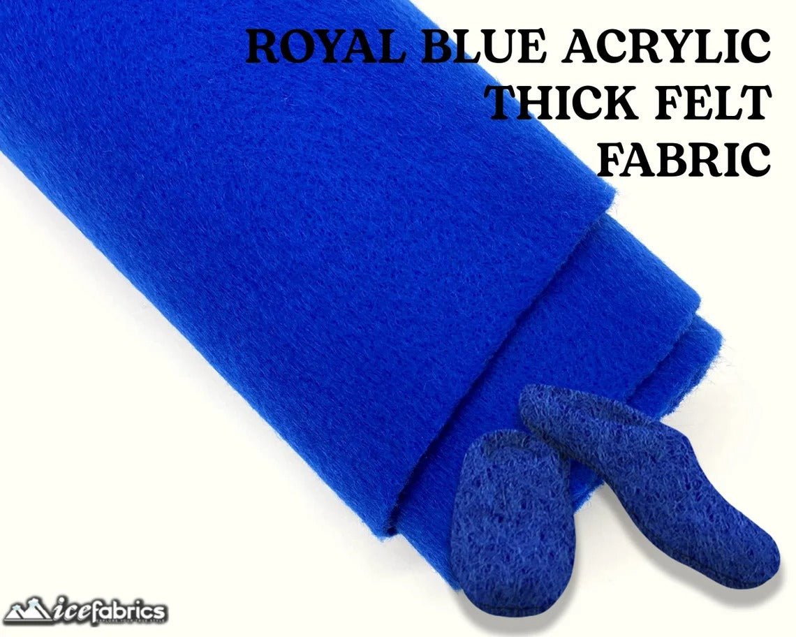 Royal Blue Acrylic Felt Fabric / 1.6mm Thick _ 72” WideICE FABRICSICE FABRICSBy The YardRoyal Blue Acrylic Felt Fabric / 1.6mm Thick _ 72” Wide ICE FABRICS
