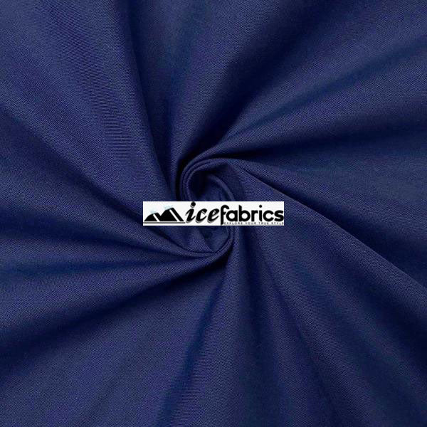 Royal Blue Poly Cotton Fabric By The Yard (Broadcloth)Cotton FabricICEFABRICICE FABRICSBy The Yard (58" Wide)Royal Blue Poly Cotton Fabric By The Yard (Broadcloth) ICEFABRIC
