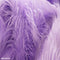 Lilac Mongolian Mohair Faux Fur Fabric/ 3-4 Inches Long Pile