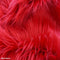 Red Mongolian Mohair Faux Fur Fabric/ 3-4 Inches Long Pile