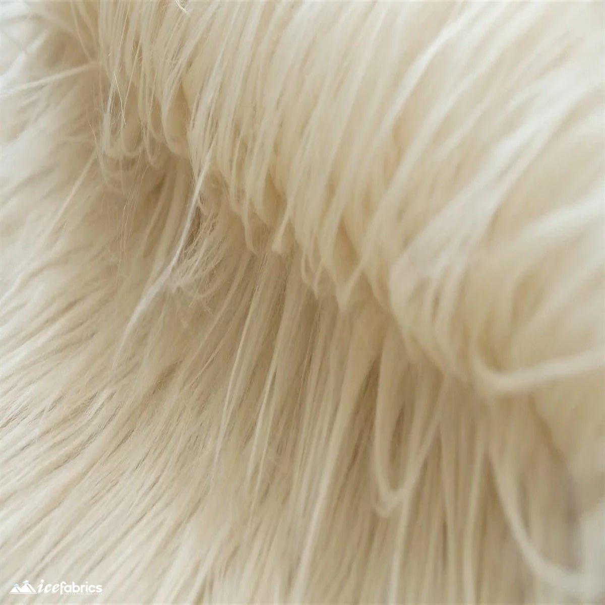 Shaggy Mohair Faux Fur Fabric/ 4 Inches Long PileICE FABRICSICE FABRICSCream1/2 Yard (60 inches Wide)Shaggy Mohair Faux Fur Fabric/ 4 Inches Long Pile ICE FABRICS