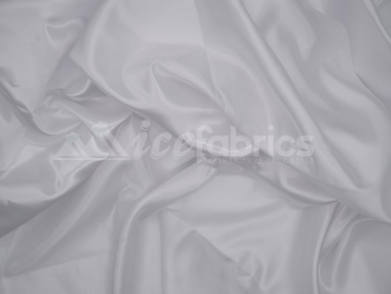 Shiny Bridal Satin Fabric Thick Silk Fabric (30 Colors Available)Satin FabricICEFABRICICE FABRICSWhiteShiny Bridal Satin Fabric Thick Silk Fabric (30 Colors Available) ICEFABRIC
