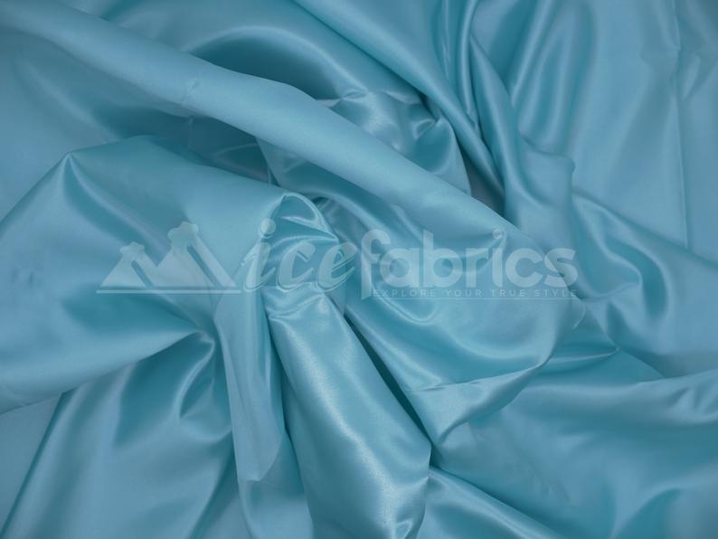 Shiny Bridal Satin Fabric Thick Silk Fabric (30 Colors Available)Satin FabricICEFABRICICE FABRICSBaby BlueShiny Bridal Satin Fabric Thick Silk Fabric (30 Colors Available) ICEFABRIC