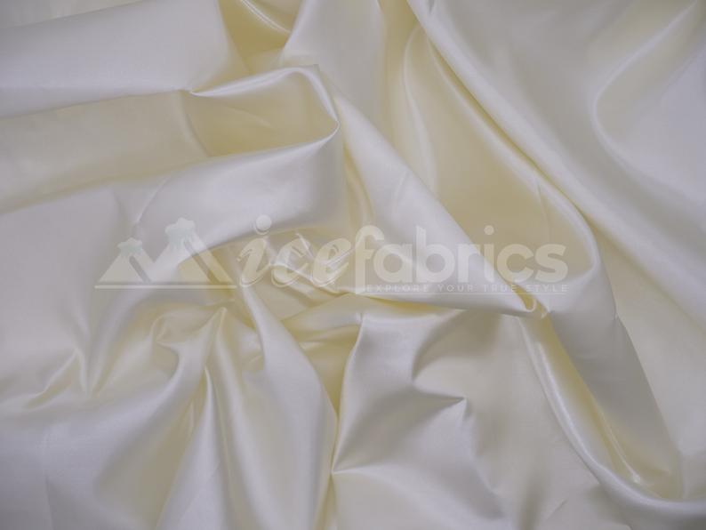 Shiny Bridal Satin Fabric Thick Silk Fabric (30 Colors Available)Satin FabricICEFABRICICE FABRICSIvoryShiny Bridal Satin Fabric Thick Silk Fabric (30 Colors Available) ICEFABRIC