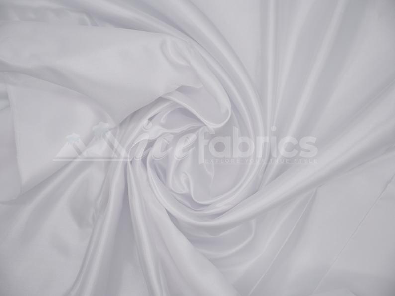 Shiny Bridal Satin Fabric Thick Silk Fabric (30 Colors Available)Satin FabricICEFABRICICE FABRICSWhiteShiny Bridal Satin Fabric Thick Silk Fabric (30 Colors Available) ICEFABRIC