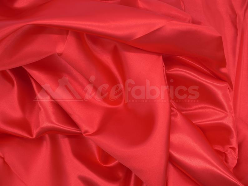 Shiny Bridal Satin Fabric Thick Silk Fabric (30 Colors Available)Satin FabricICEFABRICICE FABRICSRedShiny Bridal Satin Fabric Thick Silk Fabric (30 Colors Available) ICEFABRIC