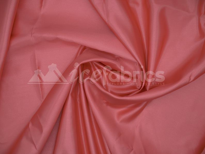 Shiny Bridal Satin Fabric Thick Silk Fabric (30 Colors Available)Satin FabricICEFABRICICE FABRICSCoralShiny Bridal Satin Fabric Thick Silk Fabric (30 Colors Available) ICEFABRIC