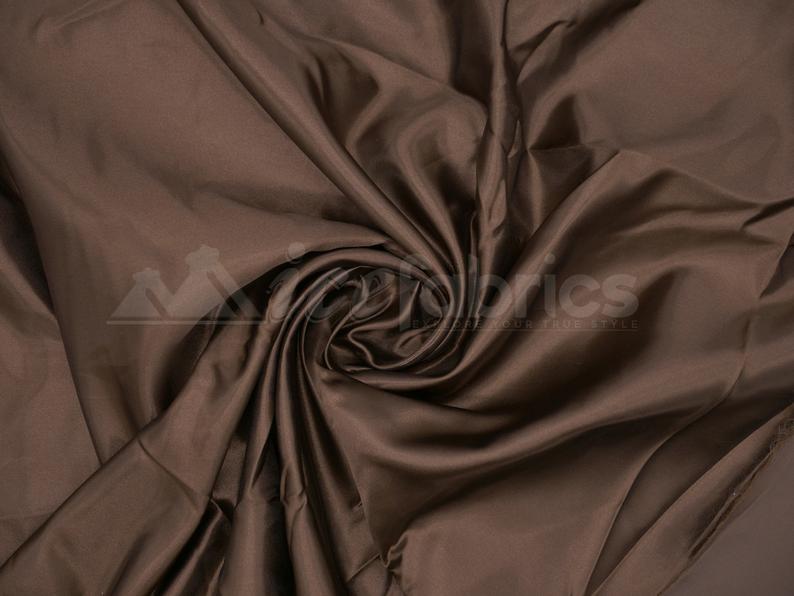 Shiny Bridal Satin Fabric Thick Silk Fabric (30 Colors Available)Satin FabricICEFABRICICE FABRICSBrownShiny Bridal Satin Fabric Thick Silk Fabric (30 Colors Available) ICEFABRIC