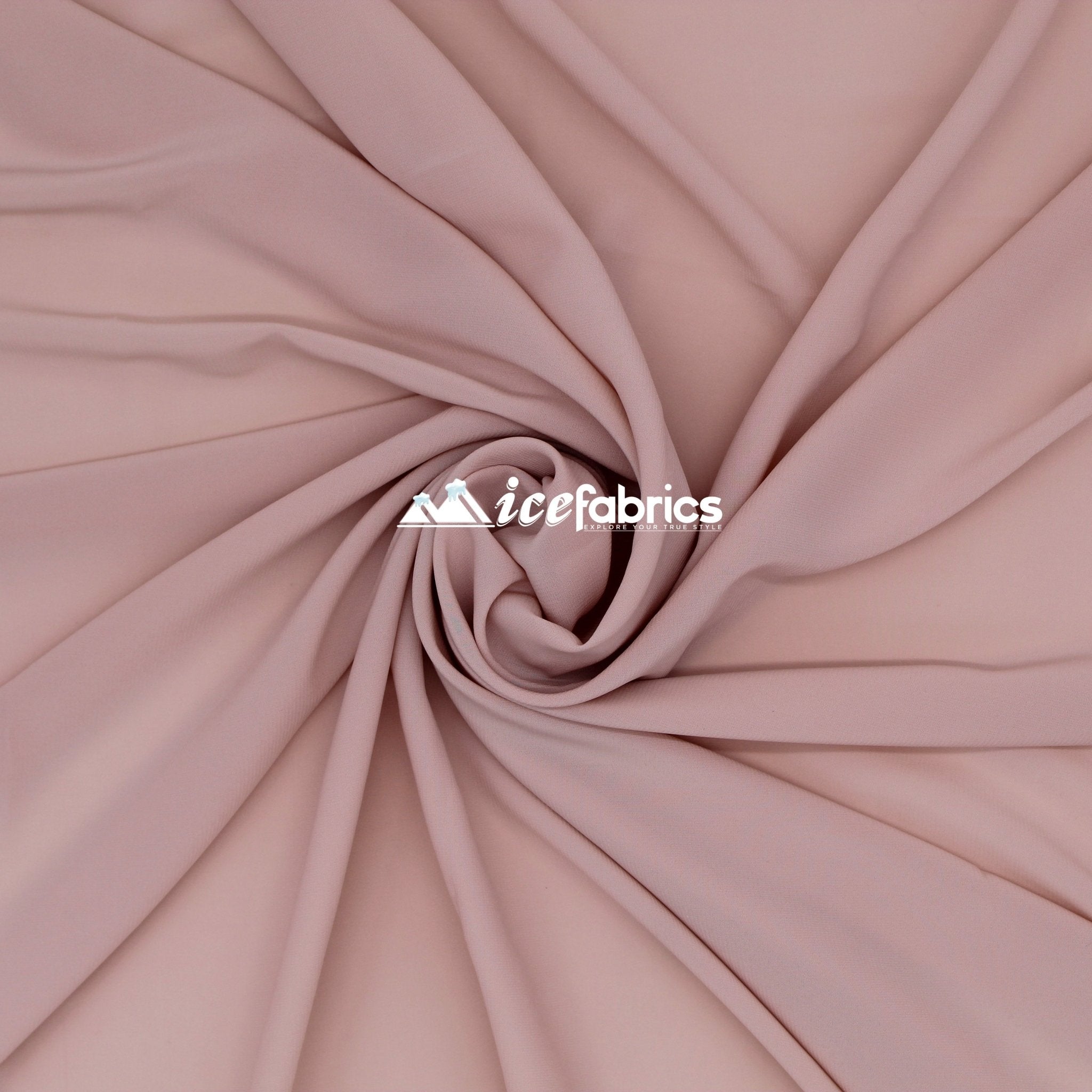 Silk Fabric Stretch Chiffon Fabric/ Spandex Fabric/ Dusty RoseChiffon FabricICE FABRICSICE FABRICSDusty RosePer YardSilk Fabric Stretch Chiffon Fabric/ Spandex Fabric/ Dusty Rose ICE FABRICS