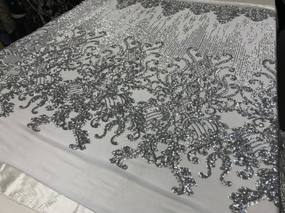 Silver Fabric - Luxury Fabric by the Yard | Ice Fabrics