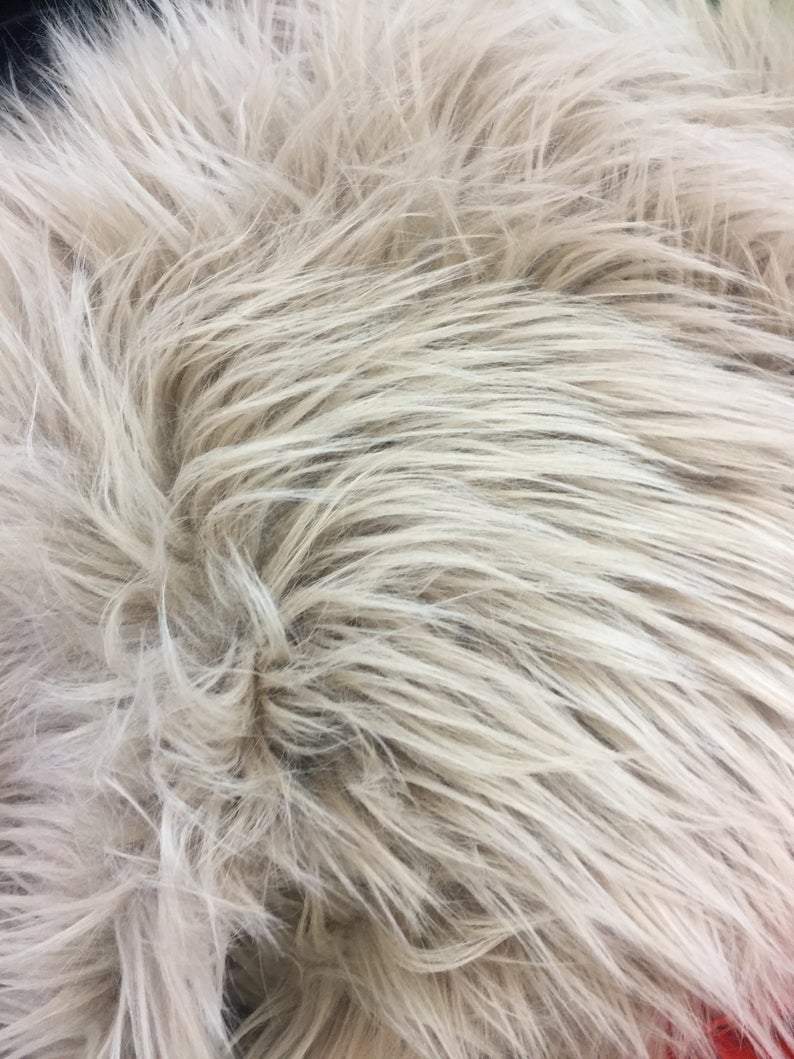 Solid Mongolian Long Pile Animal Faux Fur Fabric For Coats, Fur Clothing, Blankets, Bed Spreads, Throw Blanket Sold By The YardICEFABRICICE FABRICSTaupeBy The Yard (60 inches Wide)Solid Mongolian Long Pile Animal Faux Fur Fabric For Coats, Fur Clothing, Blankets, Bed Spreads, Throw Blanket Sold By The Yard ICEFABRIC